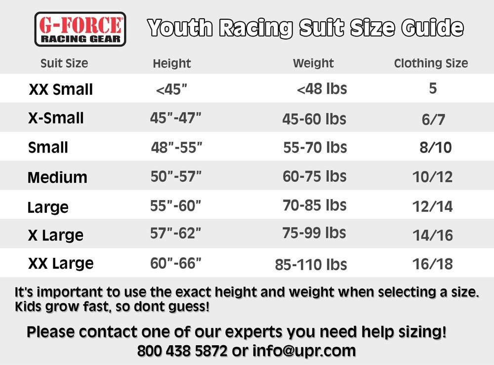 G-Force 105 Racing Pants | Single Layer | Youth Medium | Red | SFI 3.2a/1