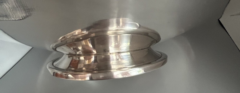 Vintage Sterling Round Footed Tray, 12”