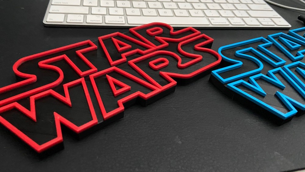 Star Wars Pinball Mod Back Box Hinge Blue/Red 3D Logo Mod(pair)