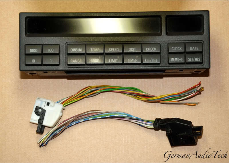 BMW E36 18 BUTTON ON BOARD COMPUTER CHECK CONTROL (OBC) CONVERSION KIT + WIRES !