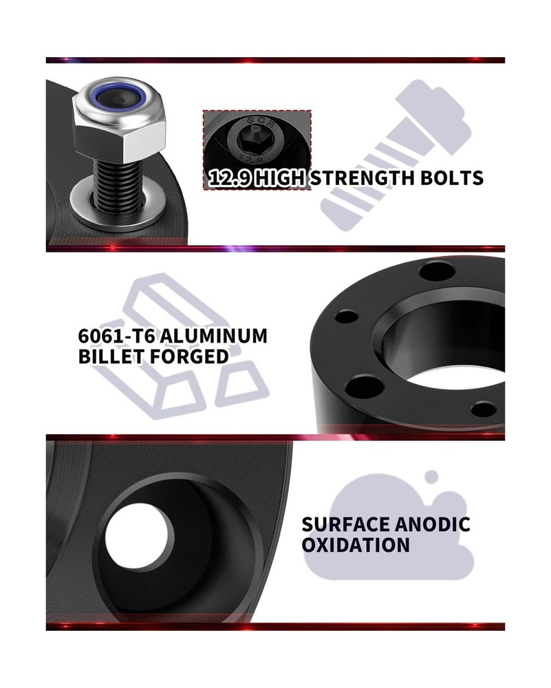 Flycle 3'' Leveling Lift Kit, 3 inch Front Leveling Kit Compatible with 2007-...
