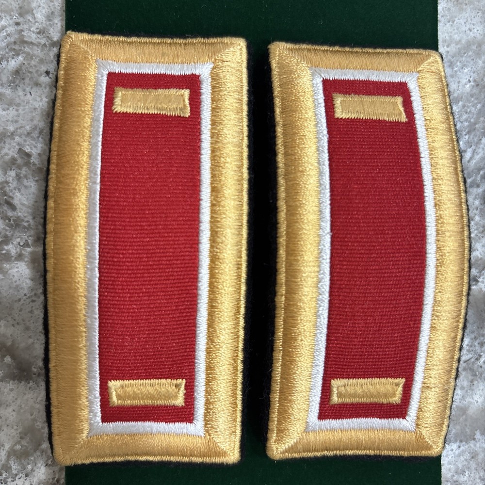 US Army 1st LT Lieutenant Male Artillery Shoulder Boards Straps Dress Blues V 1