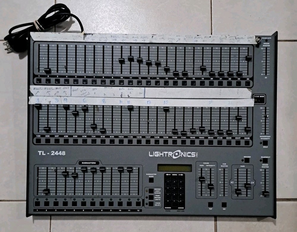 LIGHTRONICS TL-2448 Multi-Application Lighting Control Console UNTESTED