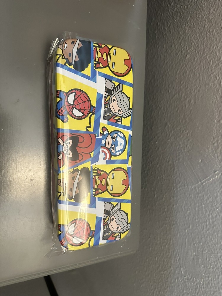 Marvel metal tin pencil case mini marvel characters tin new