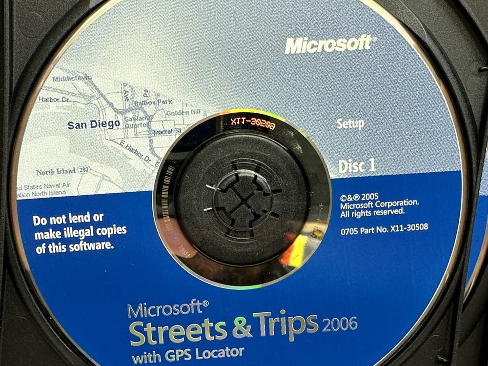 Microsoft Streets & Trips 2006 - 2 Disc Set - VGC