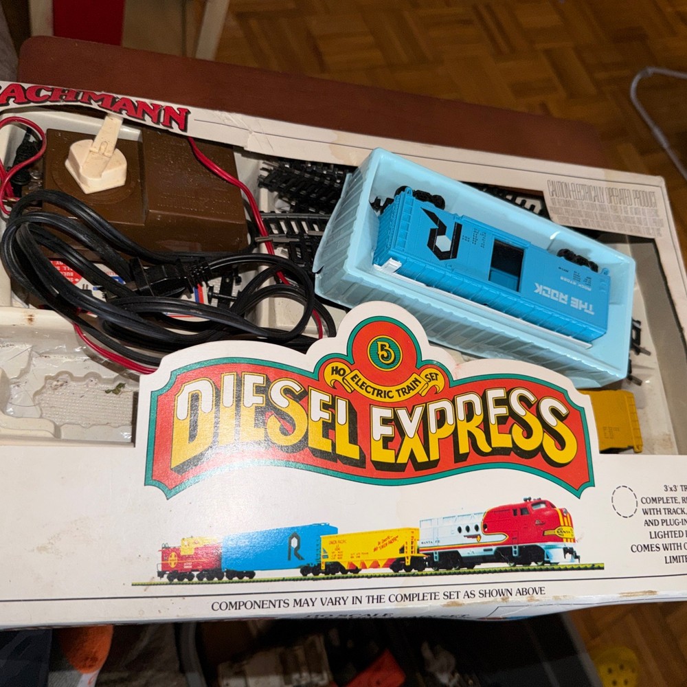 Bachmann Diesel Express vintage train set Not Complete