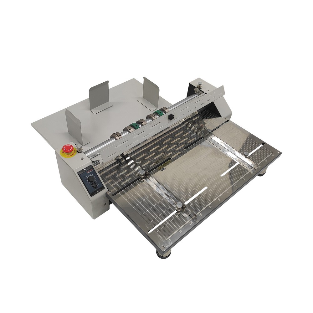 25" Electric Creasing Machine Indentation Automatic Perforating Machine 5 molds