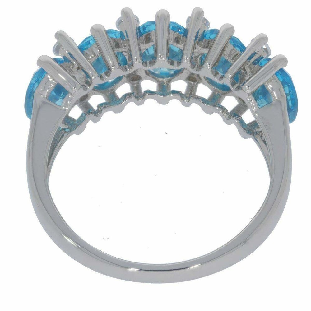 Sterling Silver Semi Mount Ring Setting OV 7X5mm