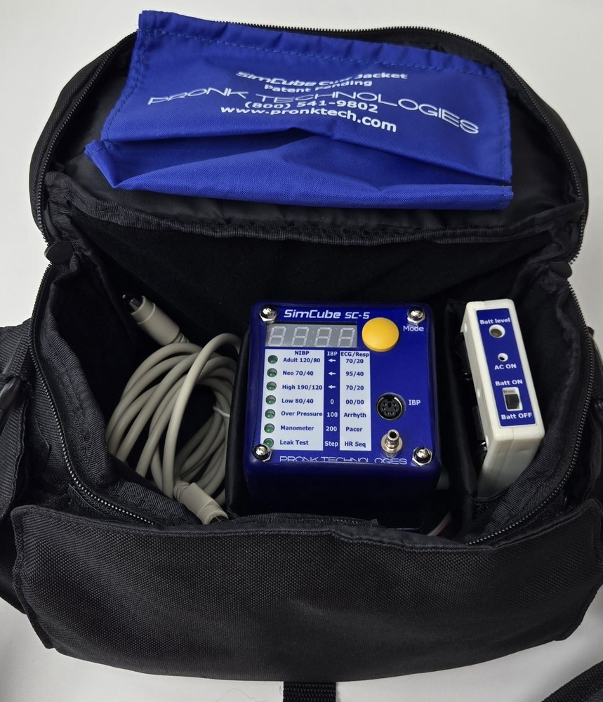 PRONK TECHNOLOGIES SIMCUBE SC-5 PATIENT SIMULATOR W/CHARGER (TESTED)