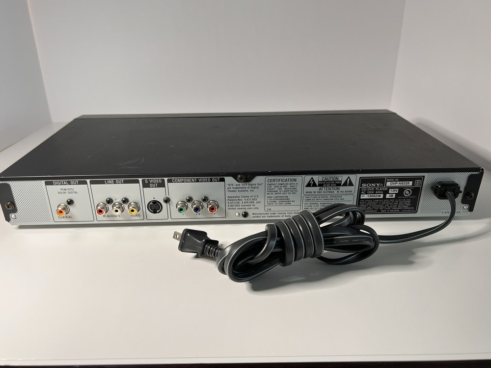 sony dvd/cd/video cd player