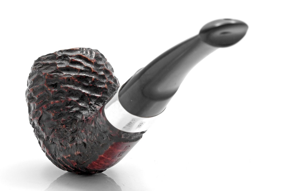 PETERSON "SHERLOCK HOLMES STRAND" 9MM BRIAR PIPE RUSTIC EGG HALFBENT