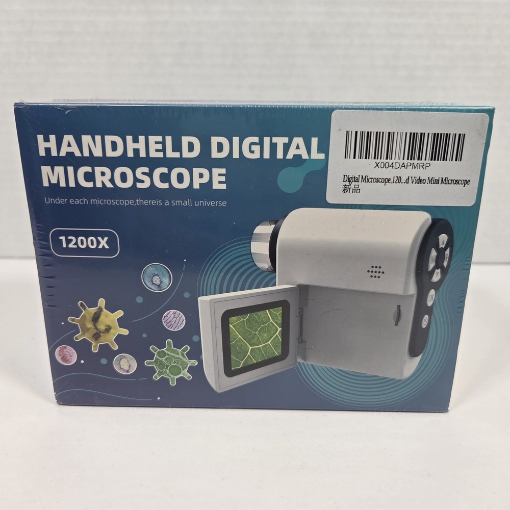 New Sealed Inviment Handheld Digital Microscope, 2'' LCD Screen Microscope 1200X