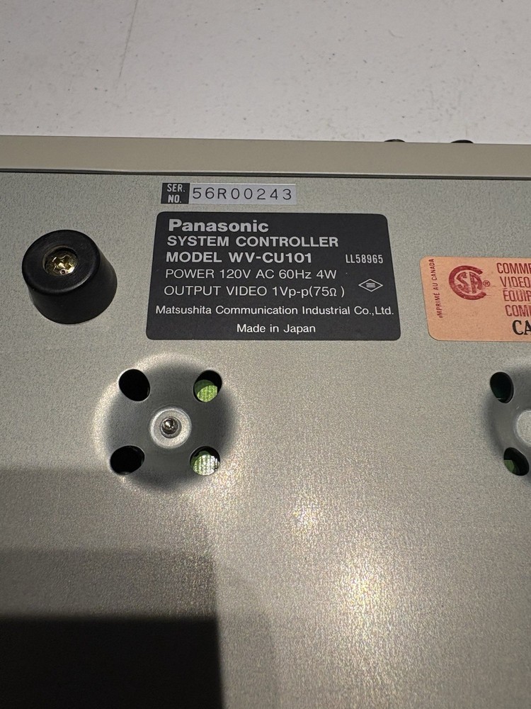 LOT OF 3 PANASONIC Model: WV-CU101 System Controller.