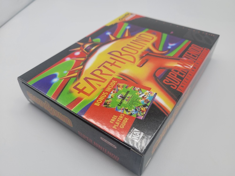 EARTHBOUND BOX ONLY SUPER SNES REPLACEMNT BOX INCLUDES INSERTS + CLEAR CASE