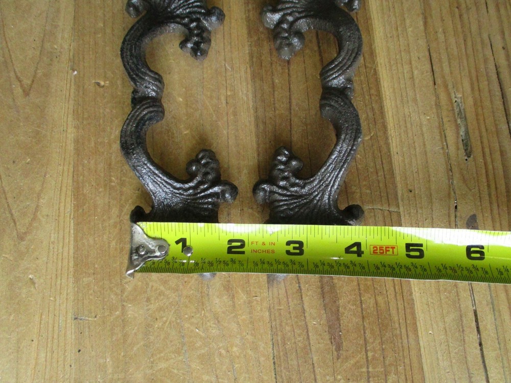 12 Cast Iron Antique Victorian Style Drawer Pull Barn Handle Door Handles Bin
