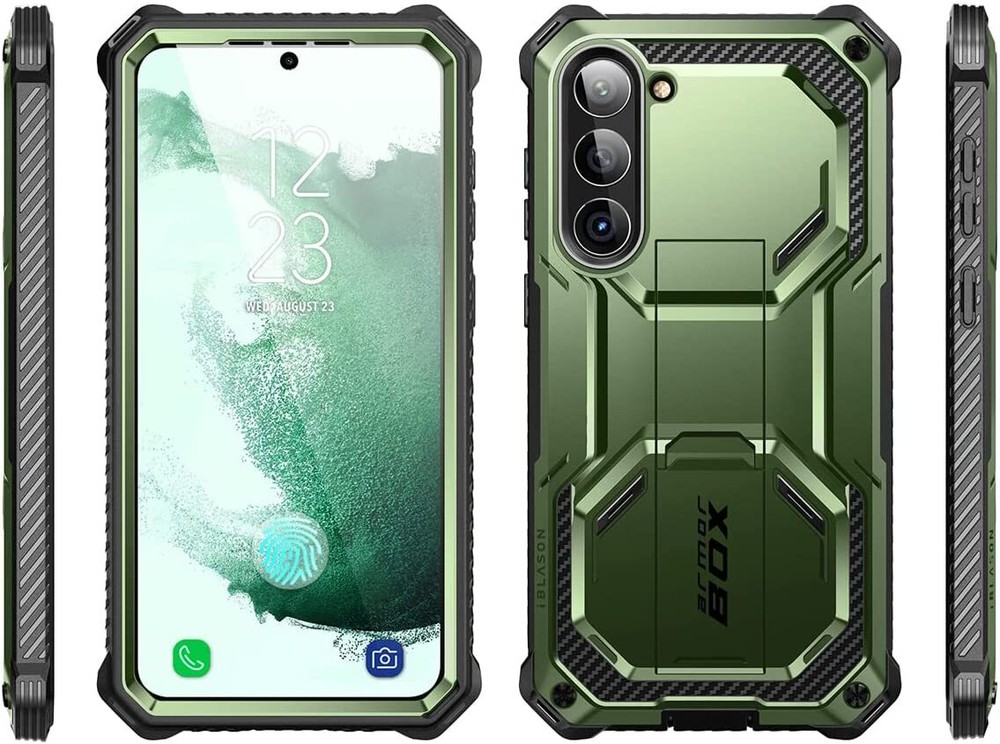 For Samsung Galaxy S23+ Plus 5G, i-Blason Armorbox Case 2 Set Extra Front Frame