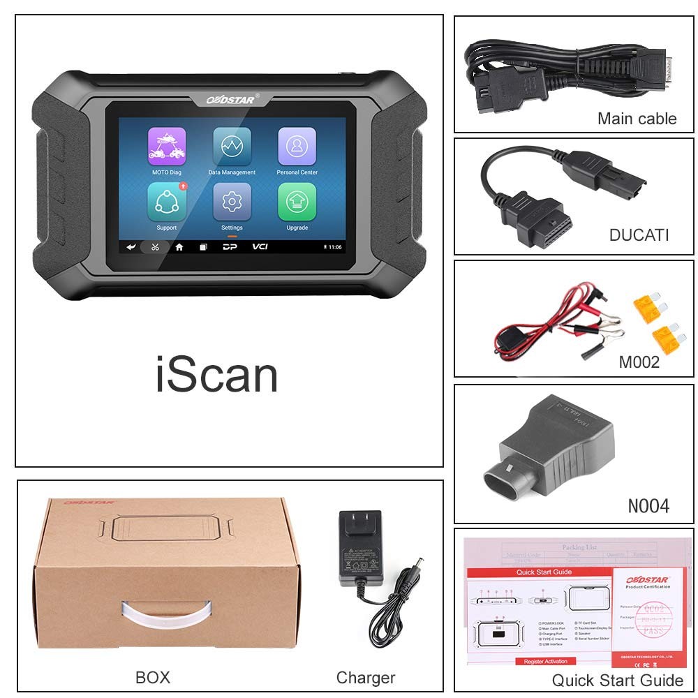 OBDSTAR iScan For DUCATI Motorcycle Diagnostic Scanner Tool IMMO Programming