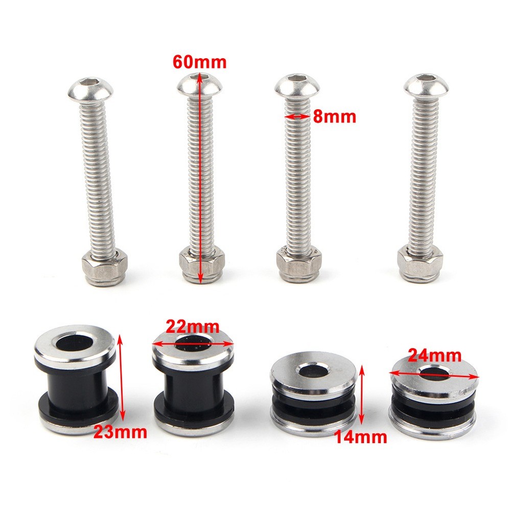 Detachable Sissy Bar Backrest Docking Hardware Kit For Harley 883 2004-2017 US
