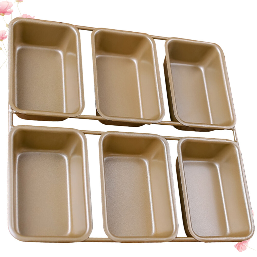 Rectangular Non-stick Baking Mold 6 Grids Toast Mould Baking Gadget Cake Mold US
