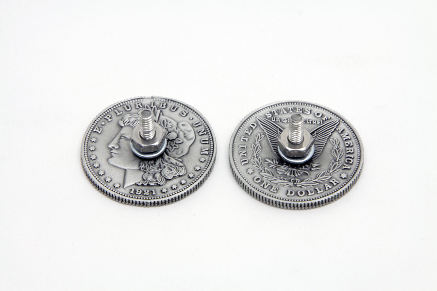 Silver Dollar Concho Set for All Models Custom Harley - Chopper