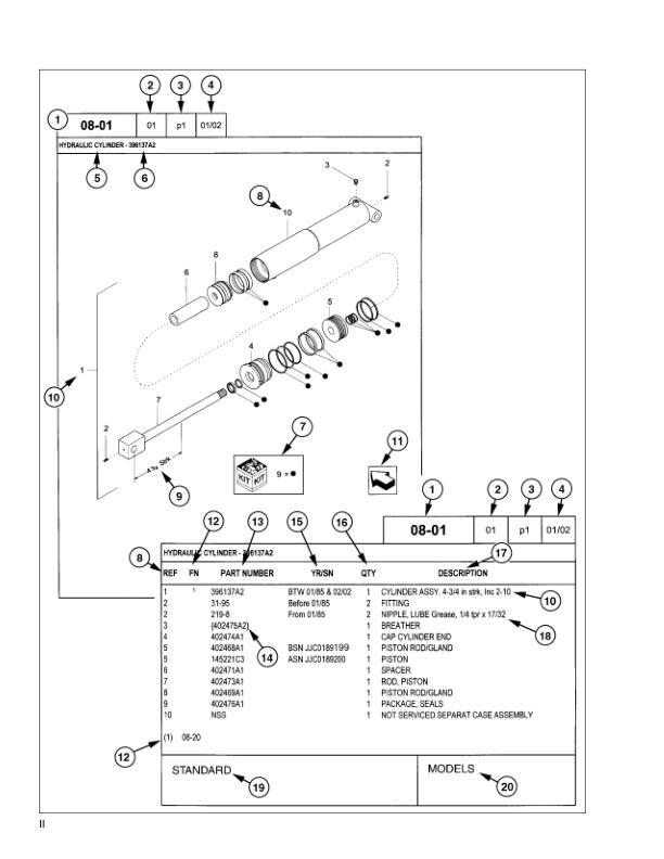 Case 650K Crawler Dozer Parts Catalog Manual Exploded View Diagrams Book