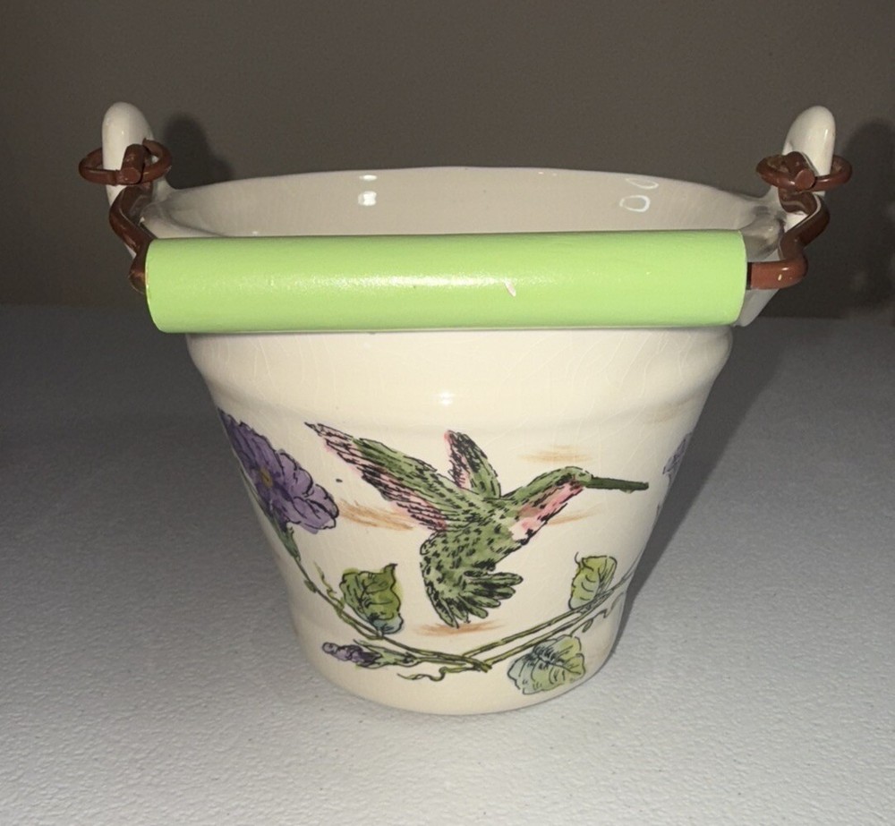 Hummingbirds Planter. Spring, Summer Patio Addition