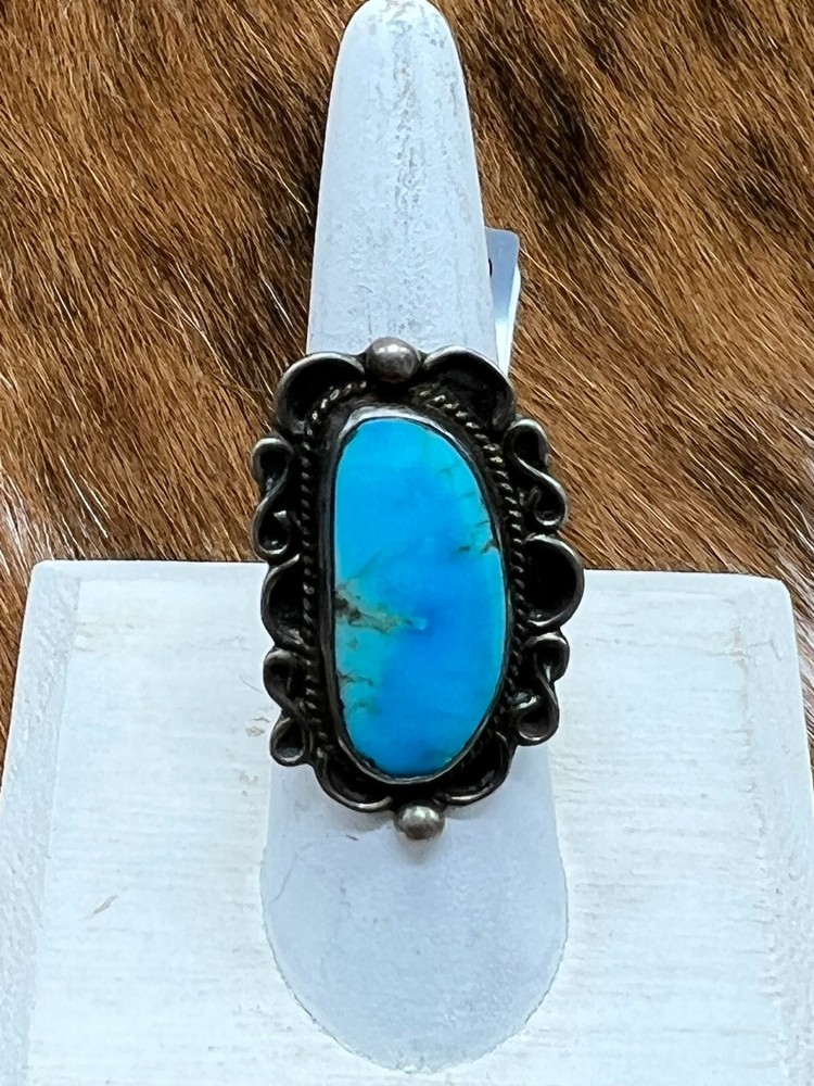 TURQUOISE ~ STERLING ~ RING (6.25)