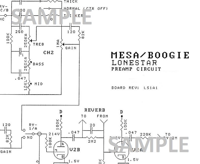 Mesa Boogie Lonestar Tube Amplifier Diagram