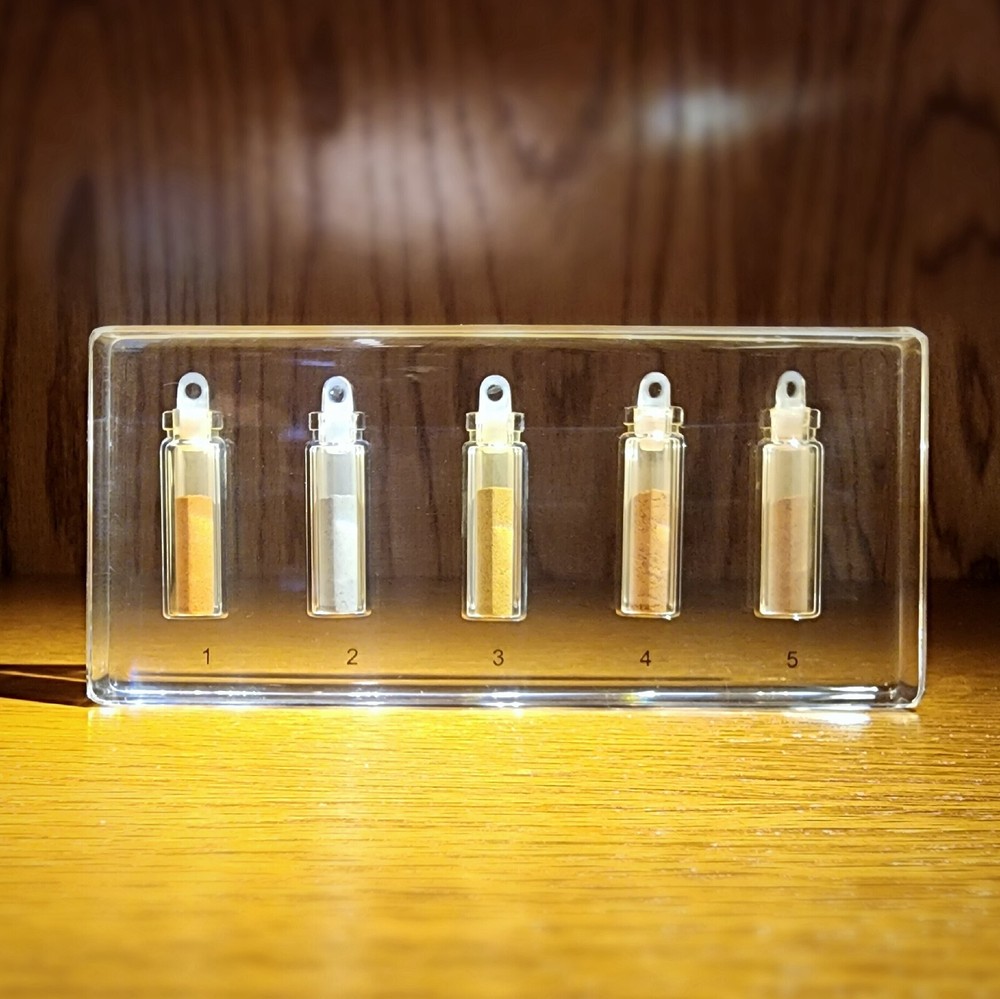 Soil Sample Collection in Resin, Educational Display, Oddities, Curiosities