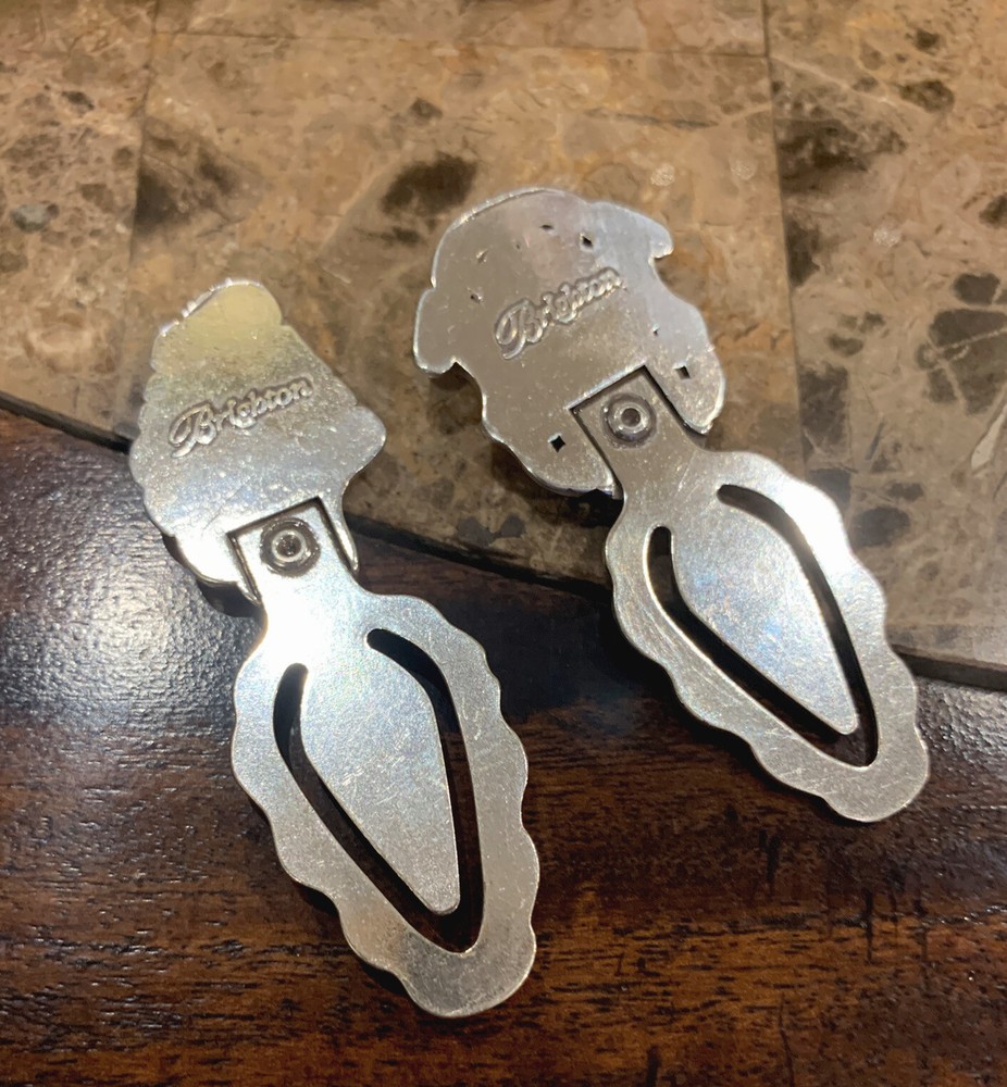 Set of 2 Adorable Brighton Silver Bookmarks