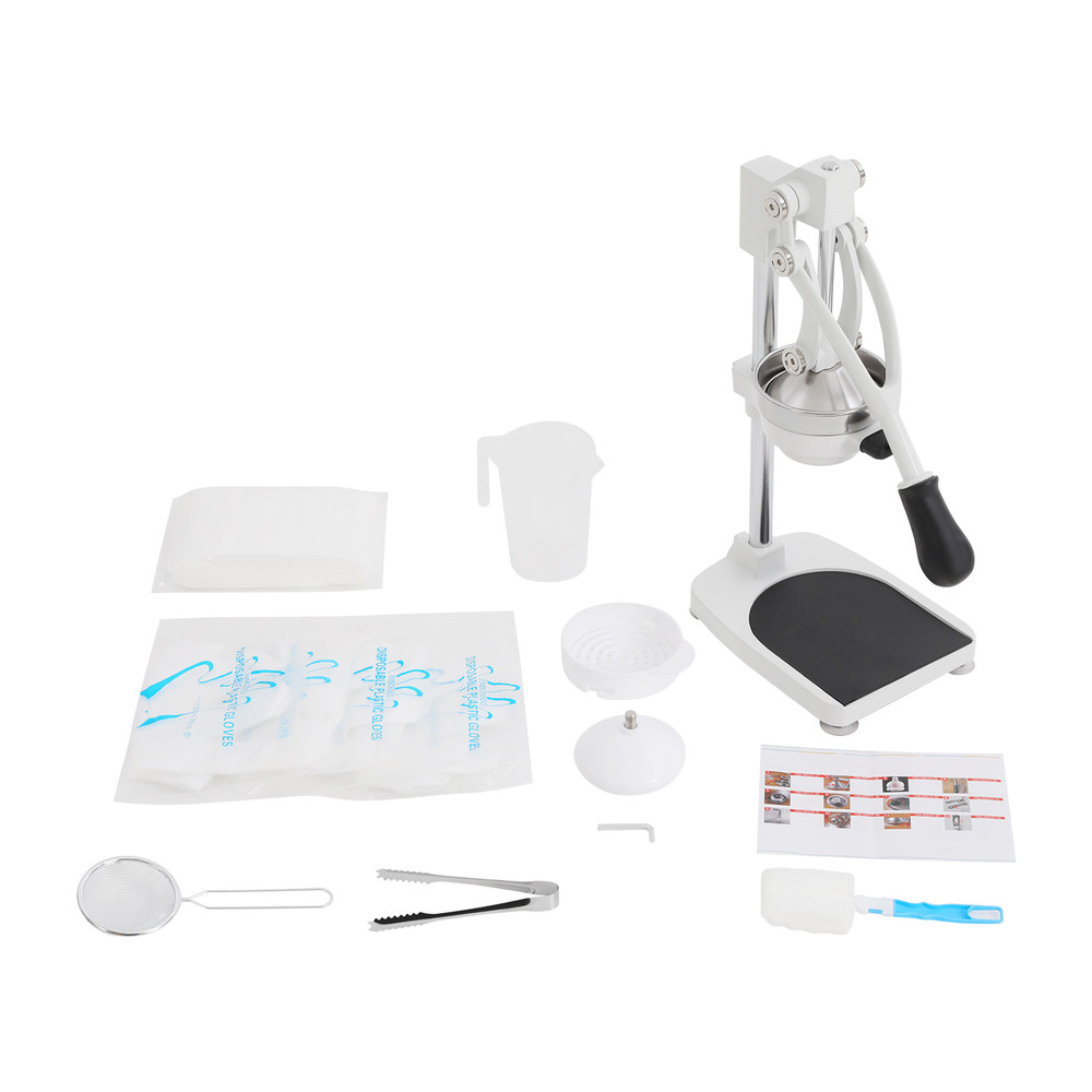 Commercial Manual Juicer with Double Press Head for Efficient Juice Extraction