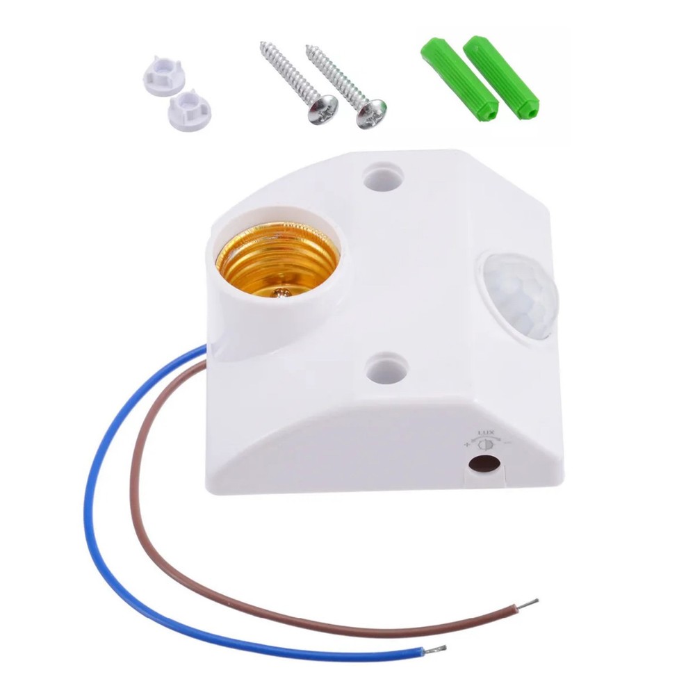 AC110-240V Auto Human Motion Sensor Detector Bulb Light Lamp Base Holder