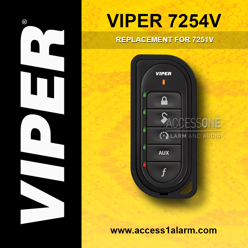 Viper 7251V 2-Way LED Replacement Remote Control Transmitter EZSDEI7251 7254V