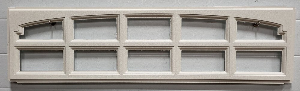 CHARLESTON 608 ALMOND Replacement Window Inserts/LONG Panel IDEAL Garage Doors