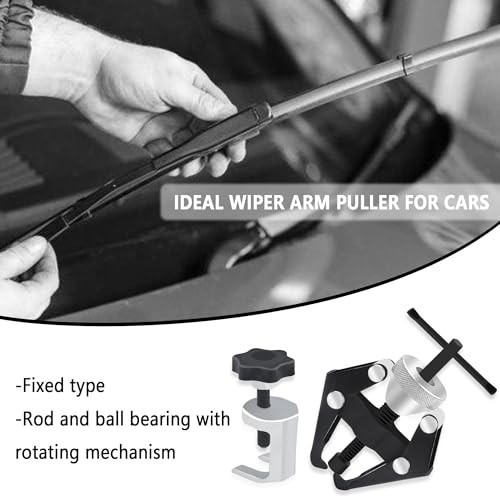 Windshield Wiper Arm Removal Tool Kit - Professional Bearing Puller & Battery