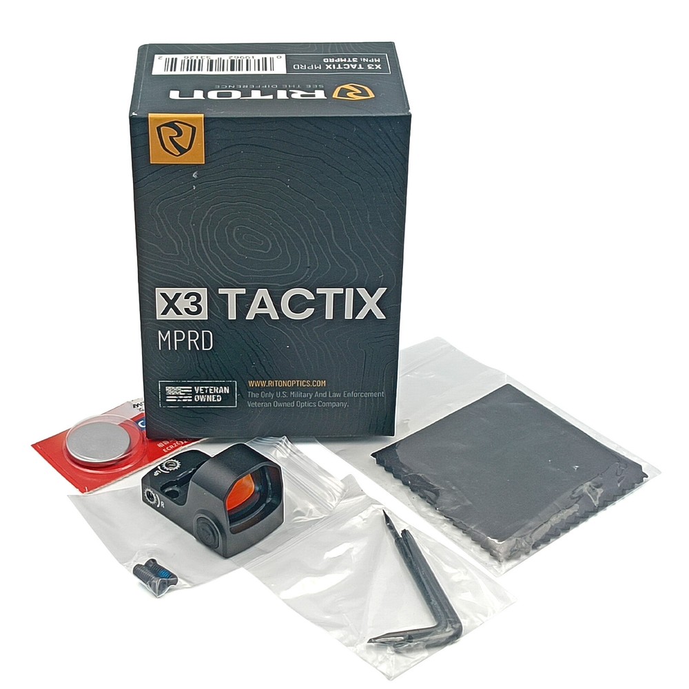 Riton Optics X3 Tactix MPRD 3 MOA Micro Red Dot Sight 3TMPRD