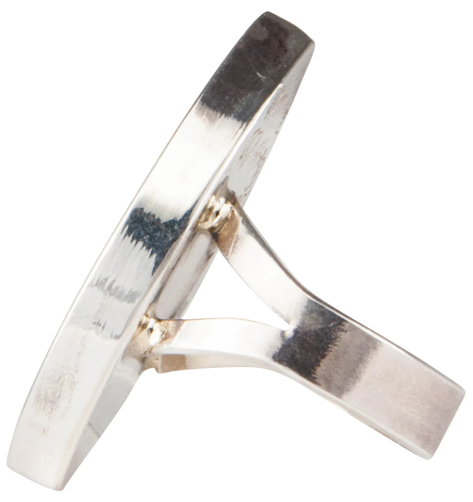 Zuni Native American Silver Opal Ring Size 5 3/7 SKU230153