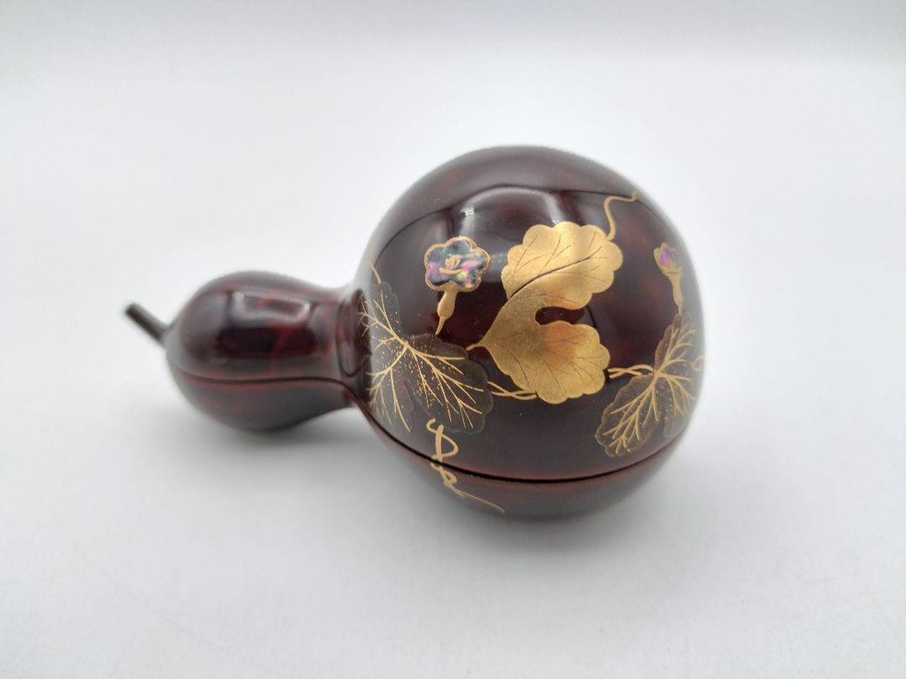 Incense holder evening glory dry lacquer Dojo Munehiro Yamanaka box lacquerware
