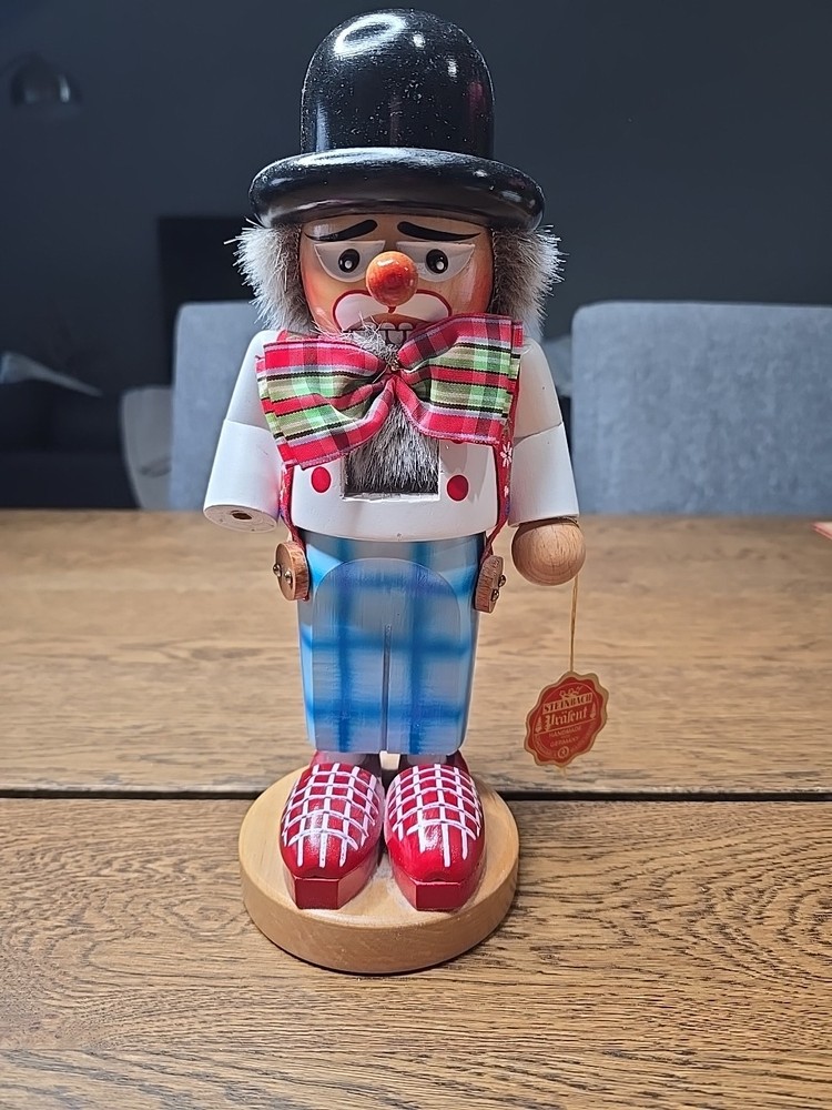 Steinbach Chubby Clown Ferdinand 11" Nutcracker Germany INCOMPLETE