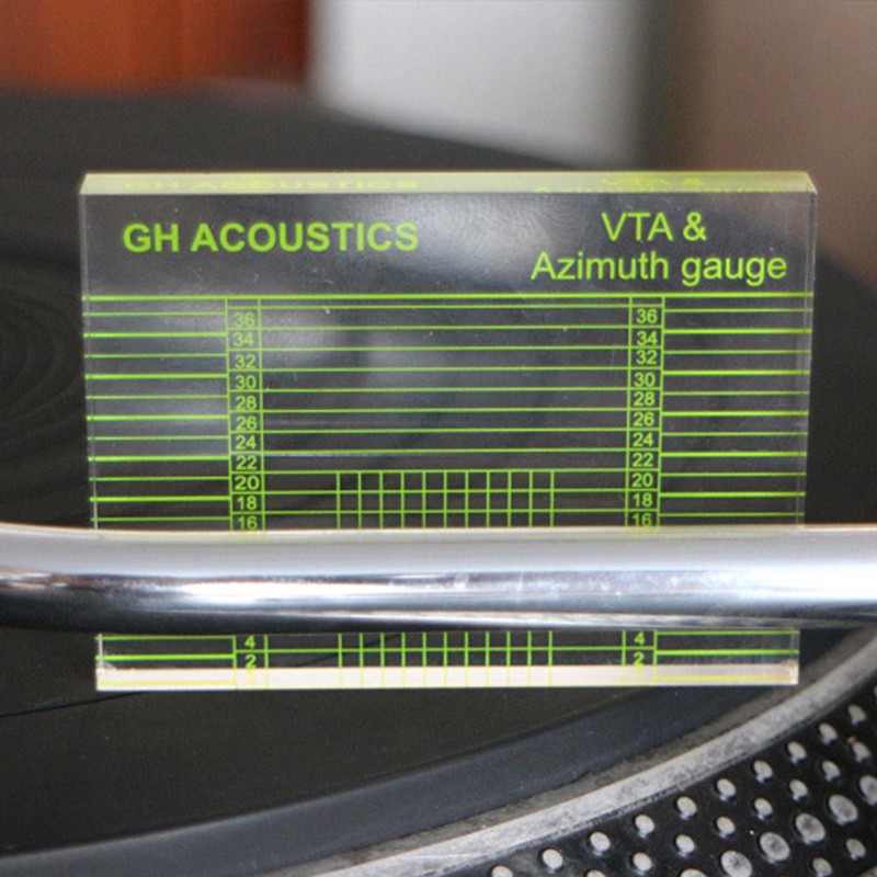 Phonograph Tonearms VTA Azimuth Gauge Alignment Block Turntables Ruler Headshell
