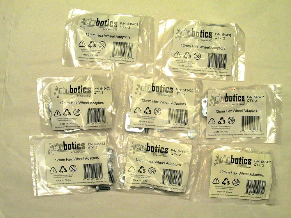 ActoBotics 12mm Hex Wheel Mount (Hub) (2 pack) 545432