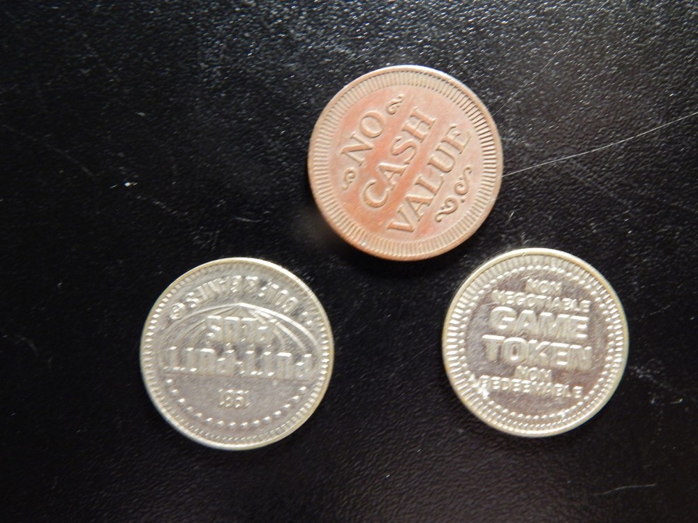 THREE GAME TOKENS! ZZ763XTX