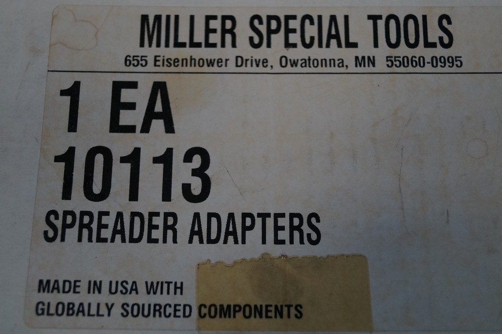 Miller 10113 Spreader Adapters Kit Set