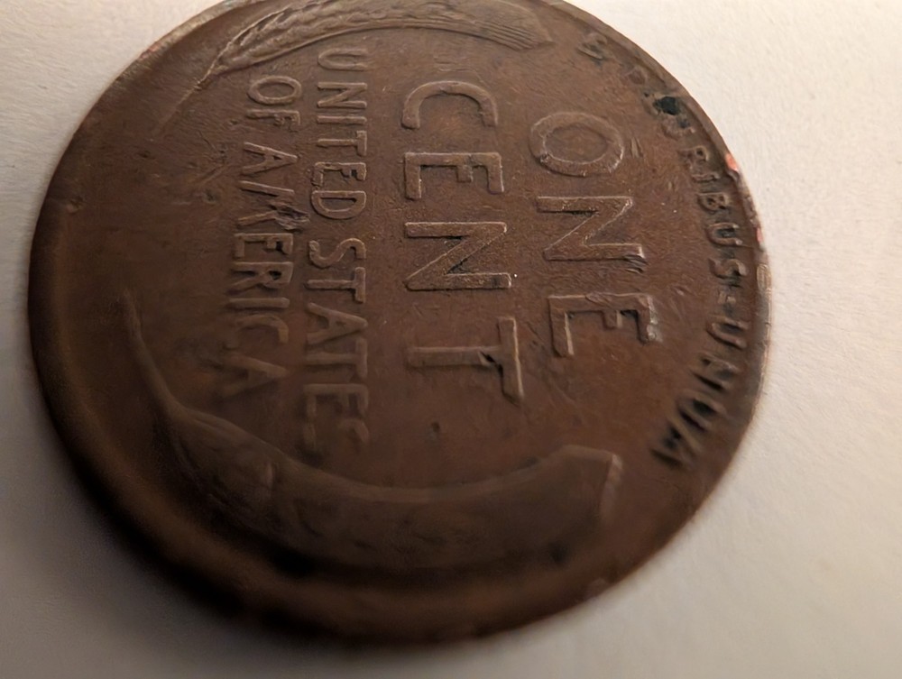1918 D Penny Double Die Errors 1 And 19 And D. Are Doubled