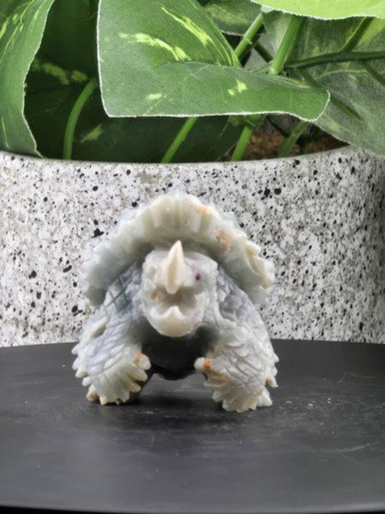 NATURAL AMAZONITE CARVED SNAPPING TURTLE TORTOISE