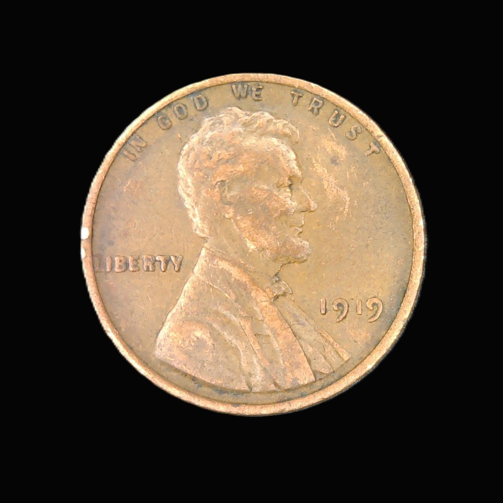 1919 Lincoln Wheat Cent Penny (VF)