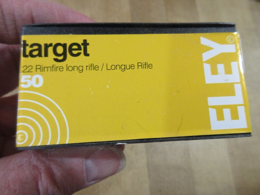 Empty Eley 22 Long rifle  Target ammo box       (3-27)   (w3)