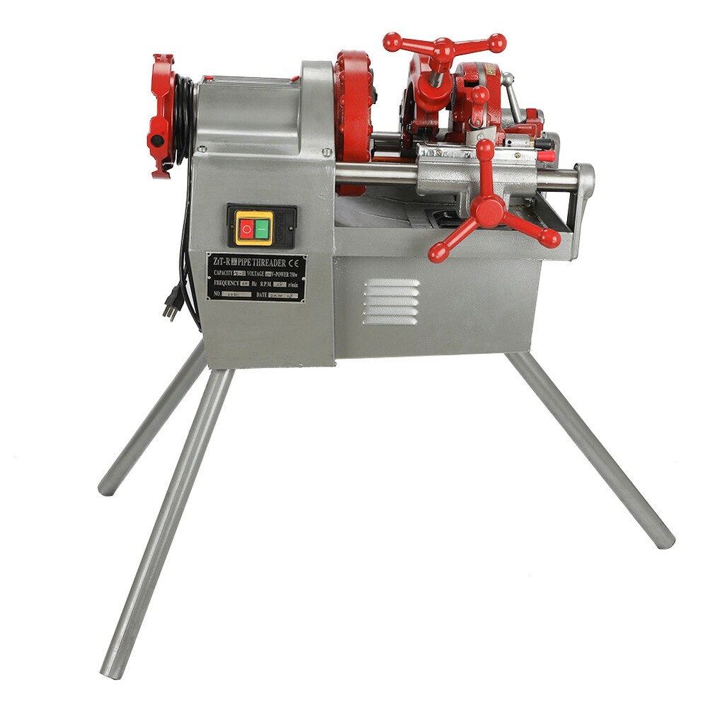 Electric Pipe Threader Pipe Threading Machine 110V 750W 1/2"-2" Threading Cutter