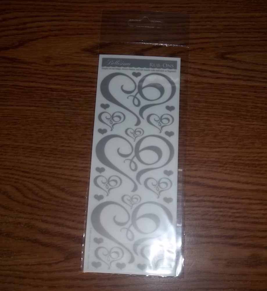 Ms Elizabeth Rub Ons- Hearts, one sheet.