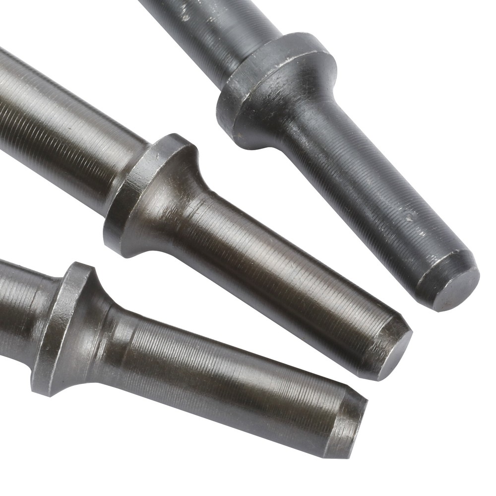 4Pcs Smoothing Pneumatic Air Hammer Pneumatic Chisel Bits Tools Kit with Spring